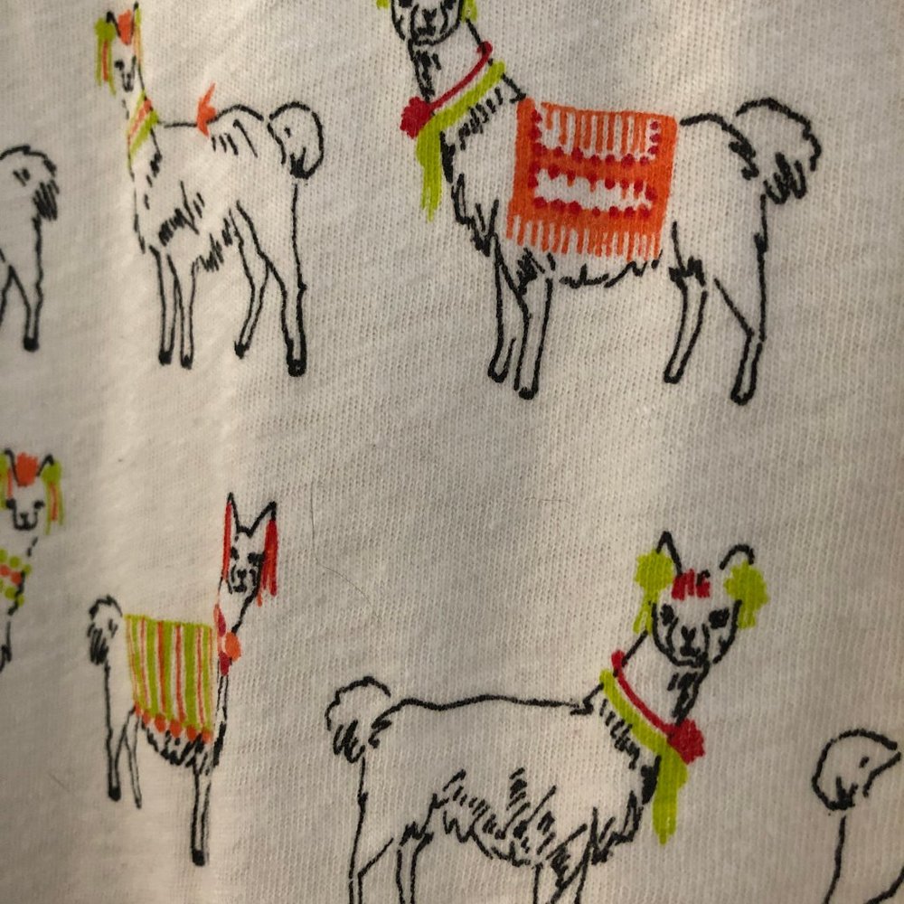 J.CREW Collector Llama Alpaca Tee Shirt - Picture 3 of 6